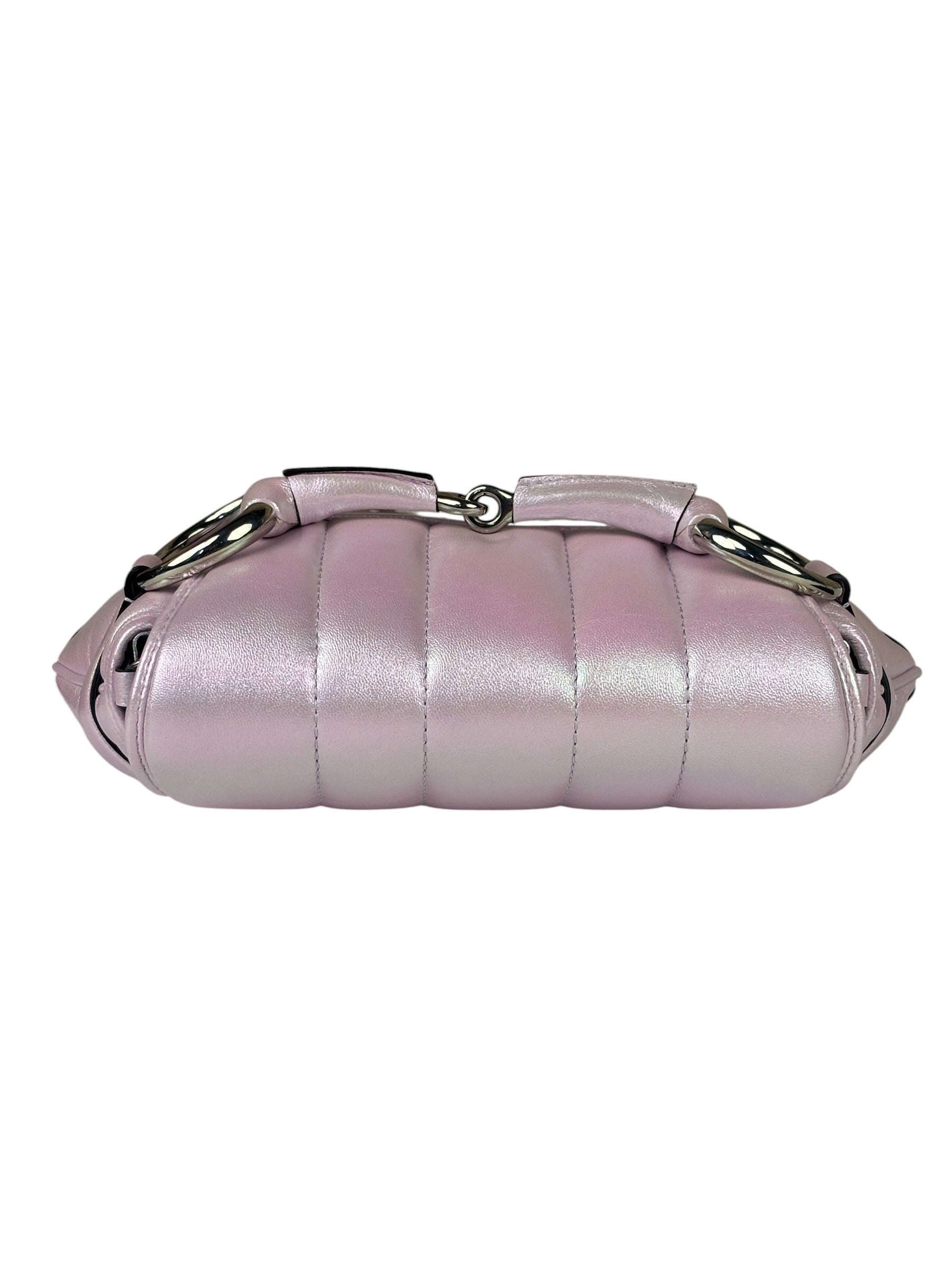 Gucci Escape Pink Leather Horsebit Shoulder Bag