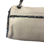 Chanel Cream Lambskin Funny Tweed Flap Bag 2009