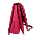 Chanel Pink Quilted Leather Accordion Flap Bag 2014