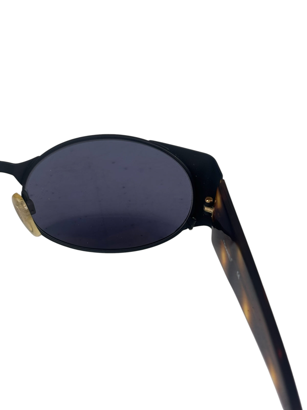 Chanel Tortoise-Shell Oval Sunglasses RX